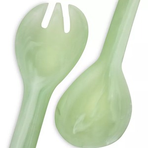 Ensemble de couverts à manche en résine Serveur en résine Fourchette et cuillère à salade en résine Fête intérieure et conception de mariage faizacraft - Product Image 3