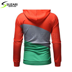 2024 conception personnalisée sweats à capuche pour hommes de haute qualité léger coton Polyester taille de gros 6XL fermeture éclair motif imprimé polaire - Product Image 2