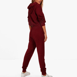 Sudadera Corta Blanca con Cremallera y Manga Larga de Algodón con Logotipo Personalizado de Alta Calidad para Mujer, Ropa de Gimnasio, Informal, de Invierno - Product Image 4