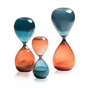 3 Minutes Large Two-Color Hourglass Glass Sand Clock Home Decoration Sand Timer Hour Glass