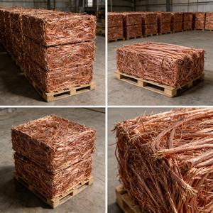 Chatarra de Cable de Cobre, Cables de Cobre Desnudos Limpios y Brillantes, Material de Alta Pureza para la Industria y la Exportación - Product Image 5
