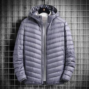 Veste matelassée imperméable de haute qualité logo personnalisé garder au chaud noir fabricant de coupe-vent OEM hiver extérieur hommes avec capuche - Product Image 5