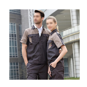 Uniforme de travailleur industriel respirant et résistant aux flammes rayures réfléchissantes combinaison de travail imperméable prix de gros vêtements de travail - Product Image 2