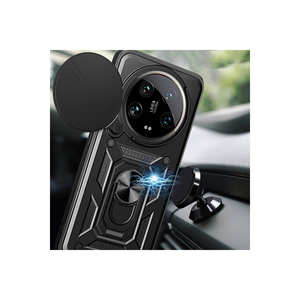 Support magnétique pour coque de téléphone Xiaomi Mi 14 Ultra, protection de l'objectif de l'appareil photo coulissant, coque en silicone antichoc Vega, bleu Poco M4 - Product Image 4