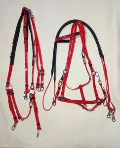 Ensemble de bride et de martingale pour cheval en PVC, couleurs et tailles personnalisées, en matériau Biothene, fournisseurs - Product Image 1