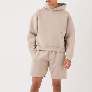 Oversize Hoodie Jogger Set 2 Piece <b>Tracksuit</b> <b>Short</b> Set Unisex Jogging Long Sleeve Sweatshirt And <b>Shorts</b> Sets Women <b>Men</b> - Product Image 6