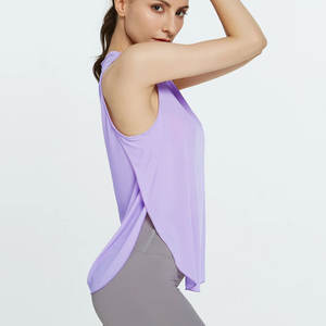 Camiseta sin mangas con logotipo personalizado para mujer, camiseta sin mangas para gimnasio, camiseta sin mangas duradera Lisa para mujer, camiseta sin mangas de secado rápido a la venta - Product Image 5