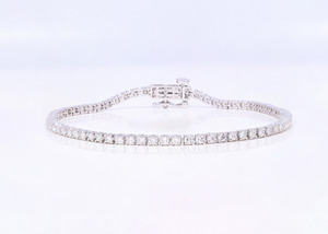 Wholesale OEM Understated 2.00Ct Diamond Elegance Lab Grown Tennis <b>Bracelet</b> Round <b>Sterling</b> <b>Silver</b> Diamond <b>Bracelets</b> & <b>Bangles</b> - Product Image 2