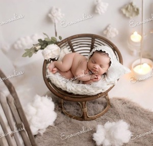 Nouveau-né bébé chaise Photo posant des accessoires canne rotin bébé chaise photographie Photoshoot chaise pour bébé fille garçon photographie accessoires - Product Image 6