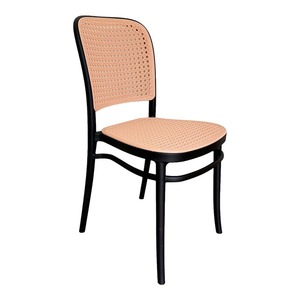 Modern Round Coffee Table and 2 Rattan-Look <b>Plastic</b> <b>Chairs</b> Combo CBCF222 Design - Product Image 2
