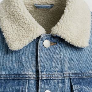 Breathable <b>Women</b> Jeans Denim Jacket <b>Lightweight</b> Plain Dyed <b>Coat</b> Stylish Outerwear Casual Fashion Streetwear Top Customized Color - Product Image 4