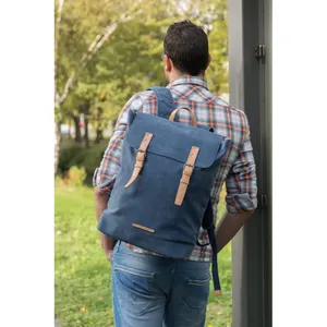 Sustainable PVC-Free <b>Canvas</b> PC <b>Backpack</b> for Promotional Merchandising Eco-Friendly Product Category - Product Image 2