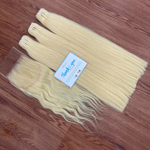 Extensions de cheveux vietnamiennes Machine trame 100% Remy Double dessiné cheveux humains cuticule cheveux alignés - Product Image 5