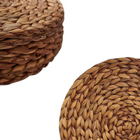 Assiette de présentation ronde en osier jacinthe d'eau sous les napperons Vaisselle en gros Produits en bois faits à la main pour la décoration de votre maison
