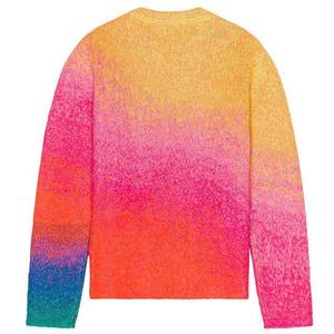 OEM personnalisé pull en tricot de mohair respirant pour hommes, pull à col rond, design imprimé, vêtements d'hiver, couleurs différentes anti-rétrécissement - Product Image 2