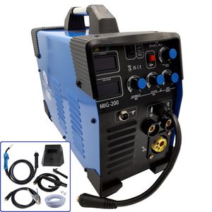 Soudeuse MIG 200 INVERTER de haute qualité 4-en-1 MMA ARC TIG LIFT GAS/GASLESS avec port pour pistolet à bobine 200A - Product Image 1