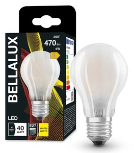 โคมไฟมาตรฐาน กระจกฝ้า LED 4W 2700K 470Lm (เบลลาลักซ์ 4058075592339) - Product Image 1