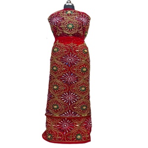 Vestido Kanga Bordado a Mano con Cuentas de Oriente Medio para Boda, Ecológico, Color Personalizado, Gran Valor - Product Image 1