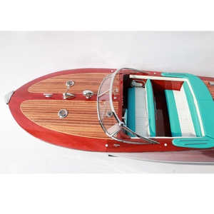 34 "SUPER RIVA TRITONE MODÈLE DE BATEAU EN BOIS FABRIQUÉ À LA MAIN PRÊT pour L'AFFICHAGE-MODÈLE DE BATEAU DE VITESSE POUR LA DÉCORATION, LE CADEAU, LA VENTE EN GROS - Product Image 5