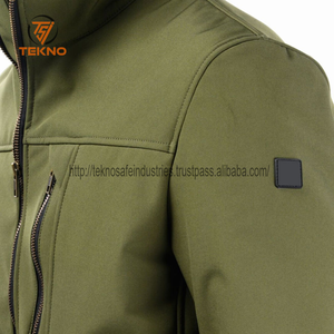 Veste softshell personnalisée pas chère pour hommes, manteau coupe-vent décontracté à la mode pour le printemps et l'automne, vêtements d'extérieur d'hiver, veste vierge - Product Image 4