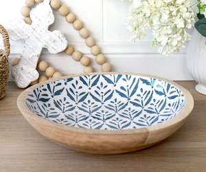 Plateaux de service en bois Meena de qualité supérieure et élégants pour vos tables à manger, plateau rond en bois décoratif - Product Image 5