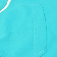 Sweat à capuche zippé personnalisé pour homme, en polaire bleu cyan de qualité supérieure, fabrication numérique directe d'usine de Sialkot, haute qualité