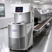 Machine à tempérer le chocolat industrielle 380V triphasée 25L 60L 100L SS304 avec contrôle numérique de la température pour la fabrication du chocolat