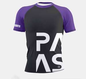 SAKYA 2023 Rashguard de MMA, BJJ y Jiu-Jitsu con Diseño Personalizado, Manga Corta, Transpirable, Ecológico, de Secado Rápido, Poliéster y Spandex - Product Image 3