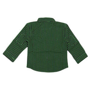 Chemise à carreaux pour nouveau-né garçon - Vert - Product Image 2