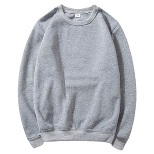 Sweat-shirts pour hommes de haute qualité, logo personnalisé brodé, sweat-shirt à col rond épais, uni, teinture unie, imprimé pour l'hiver, pas cher - Product Image 1