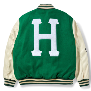 Streetwear bordado Lettermen Vintage Varsity College Bomber chaqueta para hombres Universidad con capucha Stand Collar invierno - Product Image 6