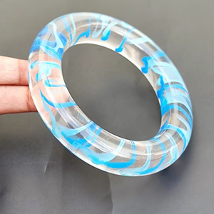 Brazaletes de Acrílico Hechos a Mano Coloridos, Elegantes, Ligeros, Ecológicos, Diseño Personalizado, para Bodas, Eventos Festivos y Uso Diario - Product Image 1