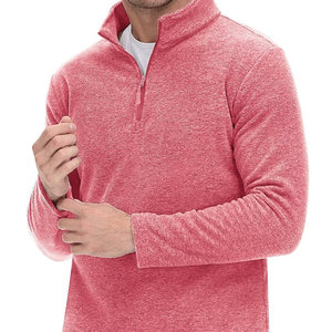 Nuevo estilo, polos de manga larga con cremallera de cuarto de verano para hombre, Color sólido, secado rápido, nuevo diseño, algodón de moda de talla grande - Product Image 3
