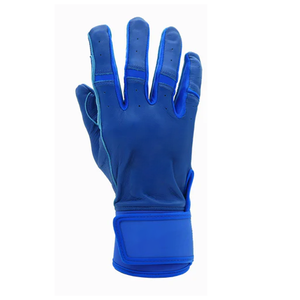 Guantes de Bateo de Béisbol Profesionales de Cuero Azul Rey, Transpirables, de Alto Rendimiento, para Adultos y Jóvenes, Personalizados OEM - Product Image 2