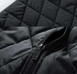 Chaqueta Bomber Cortavientos Acolchada de Poliéster con Relleno de Algodón para Hombre, Cuello Alto Elástico de Lona, Cremallera de Invierno, Transpirable, para Exteriores, OEM - Product Image 6