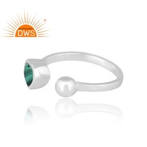 แหวนพลอยมรกตธรรมชาติสีเงิน925สินค้าออกใหม่เครื่องประดับที่กำหนดเองสำหรับผู้หญิงของขวัญสำหรับผู้หญิงสำหรับเธอ - Product Image 4