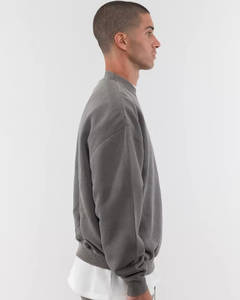 2025 Style Unique Hommes Cou Sweat Lourd Coton Organique Sweat Logo Personnalisé Blanc Surdimensionné Ras Du Cou Sweat - Product Image 4