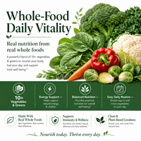 Capsules de légumes verts à formule personnalisée, mélange de plus de 10 superaliments, luzerne, chlorelle, vitamines A et C, fer, potassium, améliore l'immunité, pour adultes