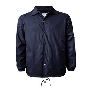 Mejor Material logotipo personalizado alta calidad suelta deporte de invierno impermeable a prueba de viento tela Unisex entrenador chaqueta precio al por mayor - Product Image 3