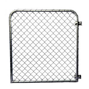 Puerta de valla de enlace de cadena de acero galvanizado en el departamento de cercado de eslabones de cadena - Product Image 4