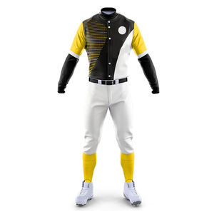 Uniforme de béisbol de manga corta para hombre de alta calidad para ropa deportiva/sublimación nombre del equipo Logo conjuntos de uniformes de béisbol transpirables - Product Image 1
