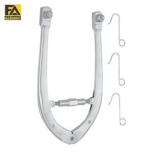 Kirschner คันชักขยาย (X = 180มม. Y = 100มม.) พร้อมตะขอดึง3อันตัวดึงด้วยมือในคีมโลหะสแตนเลส - Product Image 1