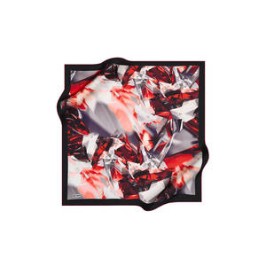 <b>Red</b> Floral Polyester Summer <b>Scarf</b> - Product Image 1