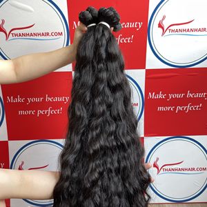 Venta Relámpago de Año Nuevo, Extensiones de Cabello Humano Remy Virgen Vietnamita 100%, Ondulado Natural, Tejido de Encaje, Venta al por Mayor en Existencia - Product Image 2