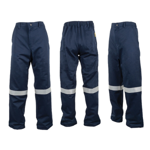 Pantalons de travail de sécurité réfléchissants 100% coton de haute qualité vêtements de travail de protection formels taille droite pour les travailleurs de la construction - Product Image 1