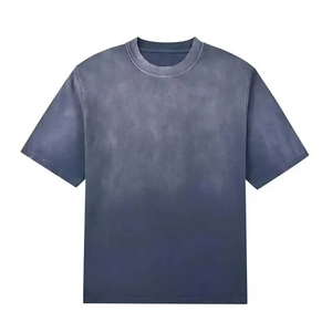 เสื้อยืดสตรีทแวร์สไตล์วินเทจลายกราฟิกแบบกำหนดเอง ปี 2026 สำหรับผู้ชาย ผ้าคอตตอนหนา 200GSM ซักย้อมสีแบบแอซิดวอช - Product Image 1