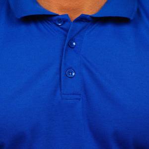 Polo para hombre personalizado liso azul algodón 100% de alta calidad - Product Image 4