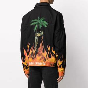 Blouson en jean polaire pour homme, style unique et tendance, doublure en coton et polyester écologique, idéal pour l'hiver, modèle Trucker haut de gamme - Product Image 3