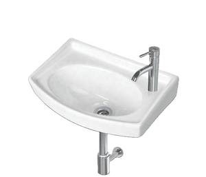 Lavabo de cerámica Rectangular pequeño y moderno de gran oferta para baño de Arabia Saudita Ghana artículos sanitarios colgados en la pared India - Product Image 1