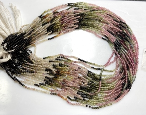 Cuentas lisas de forma redonda multiturmalina de 2mm al por mayor, cuentas lisas de piedras preciosas naturales para manualidades para proyectos de joyería DIY - Product Image 3